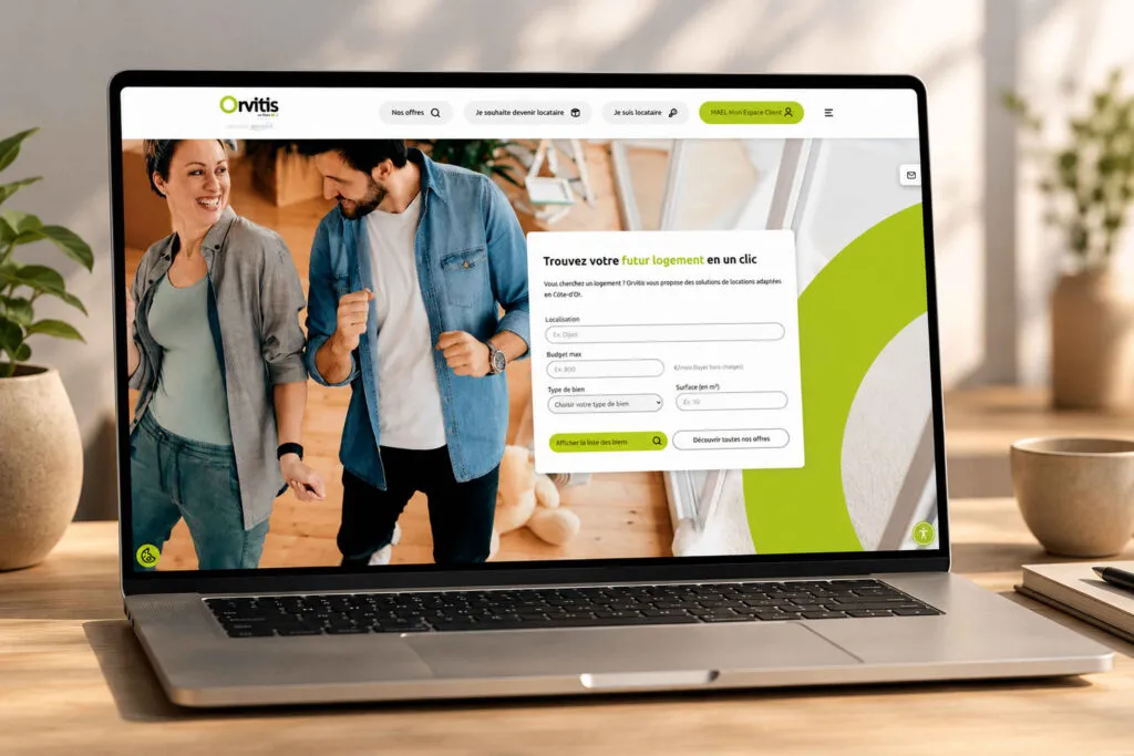 Site et portail locataires Orvitis réalisé par SDi